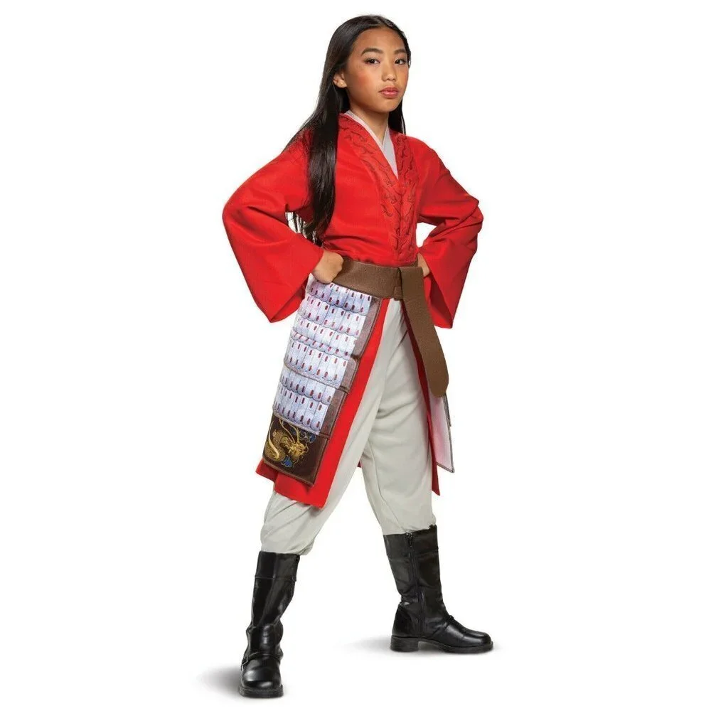 NEW Disney Mulan Deluxe Halloween Costume Cosplay Girls Small 4-6 Jacket Pants